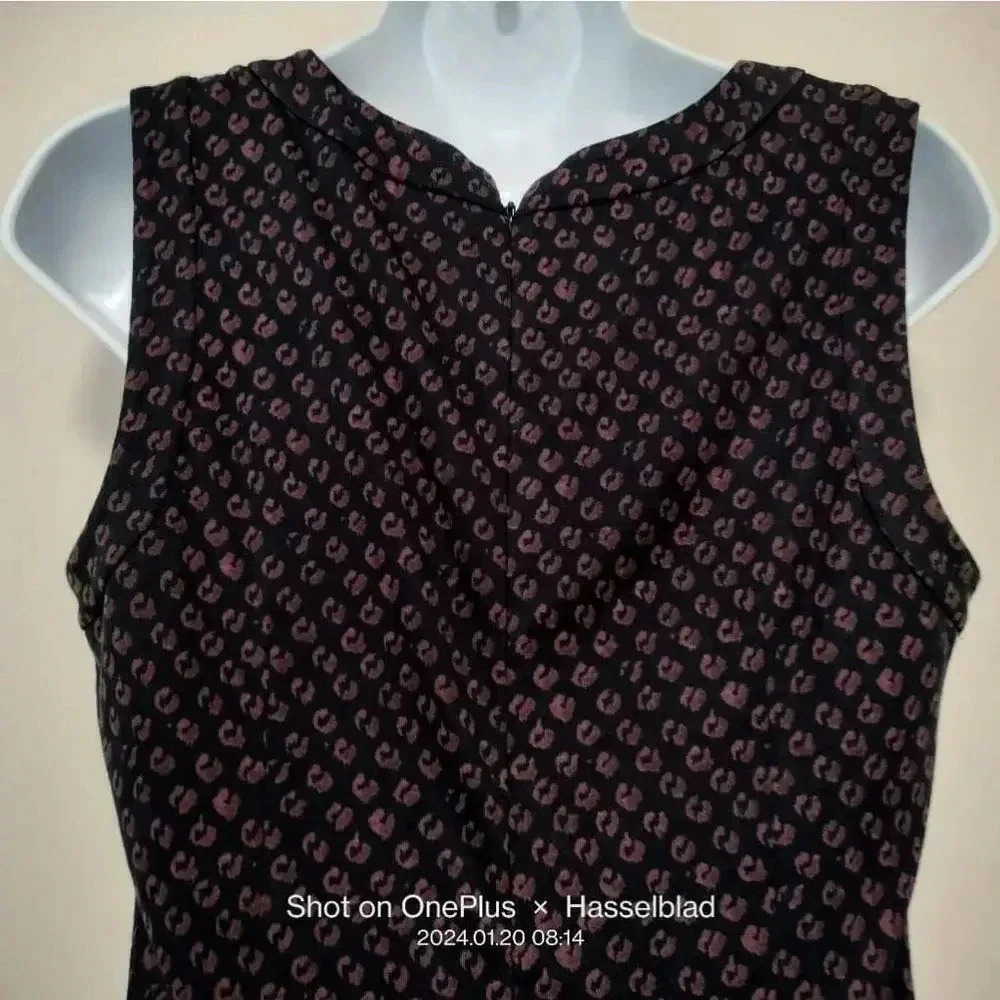 Loft size Medium Knee length Geometric Animal Pattern Sleeveless Dress - Picture 4 of 7